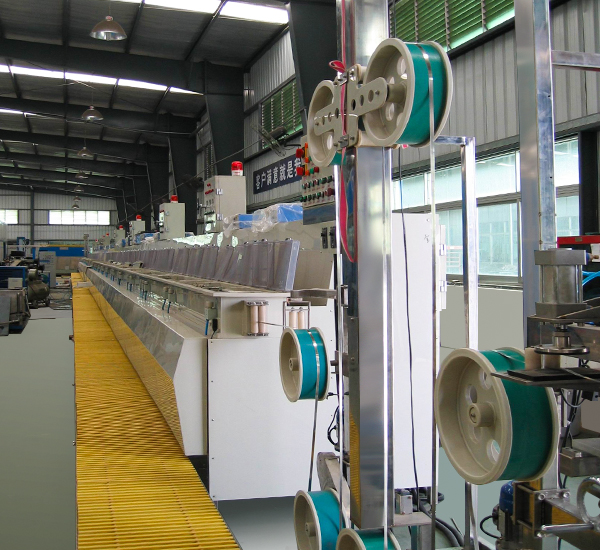 Terminal continuous selective nickel tin plating line