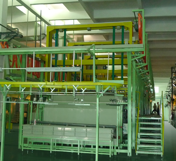 Automatic copper-nickel-chromium production line