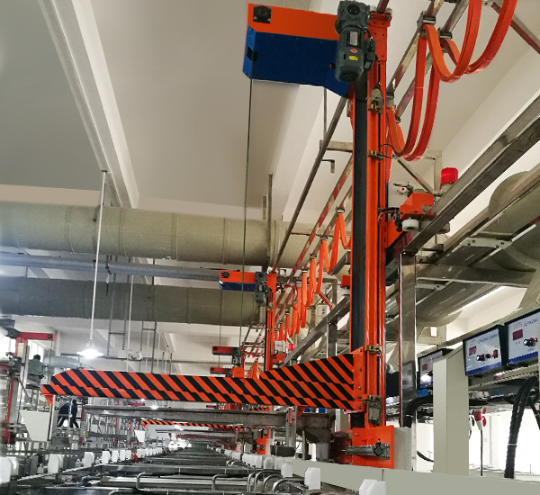 Cantilever tin plating production line